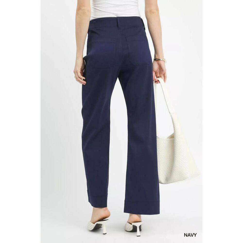 Umgee Button Stretched Pants - Picture 3 of 3